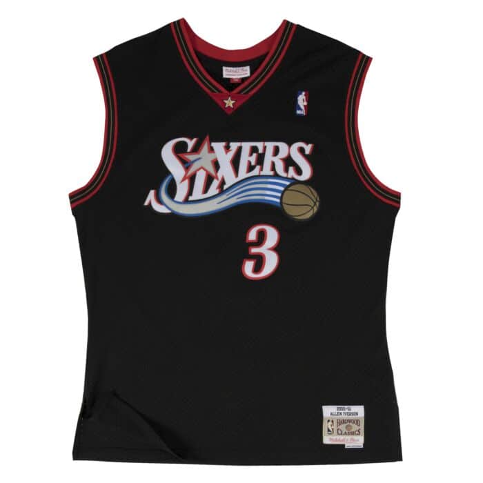 2001 Allen Iverson Philadelphia 76ers Champion NBA Jersey Youth
