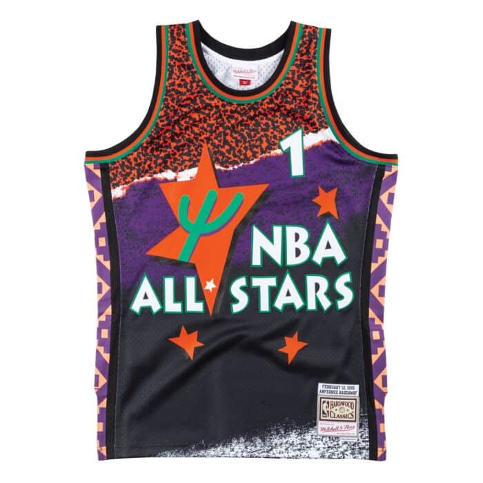1995 - Home: WhiteAway: - Image 3 from NBA All-Star Game Jerseys