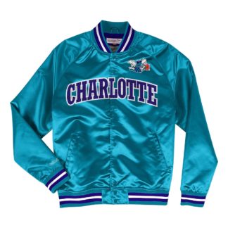 Charlotte Hornets NBA Varsity Blue and White Jacket