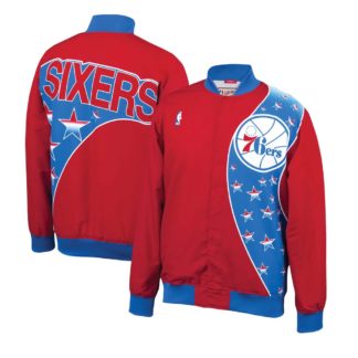 NBA NEW JERSEY NETS Hardwood Classic 1993-1994 Mitchell & Ness Mens blue  AUTHENTIC WARM UP Jacket