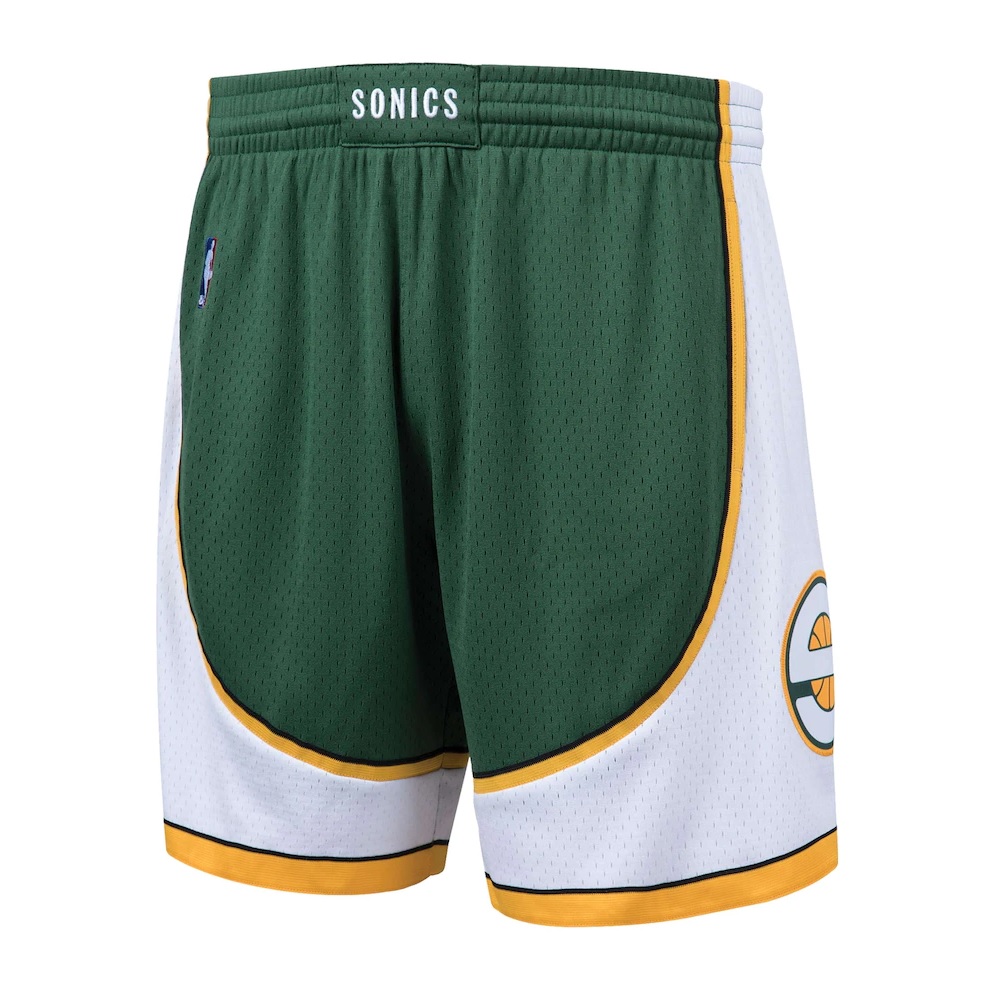 NBA SEATTLE SUPERSONICS Hardwood Classic Mitchell & Ness Mens Green  Swingman shorts