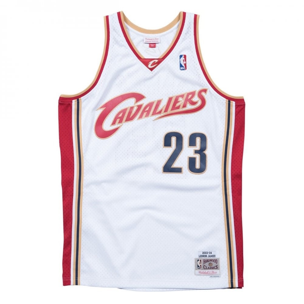 Lebron James NBA Cleveland Cavaliers Hardwood Classic 2003-2004 Mitchell &  Ness Mens White Swingman Jersey – Stephen Sports