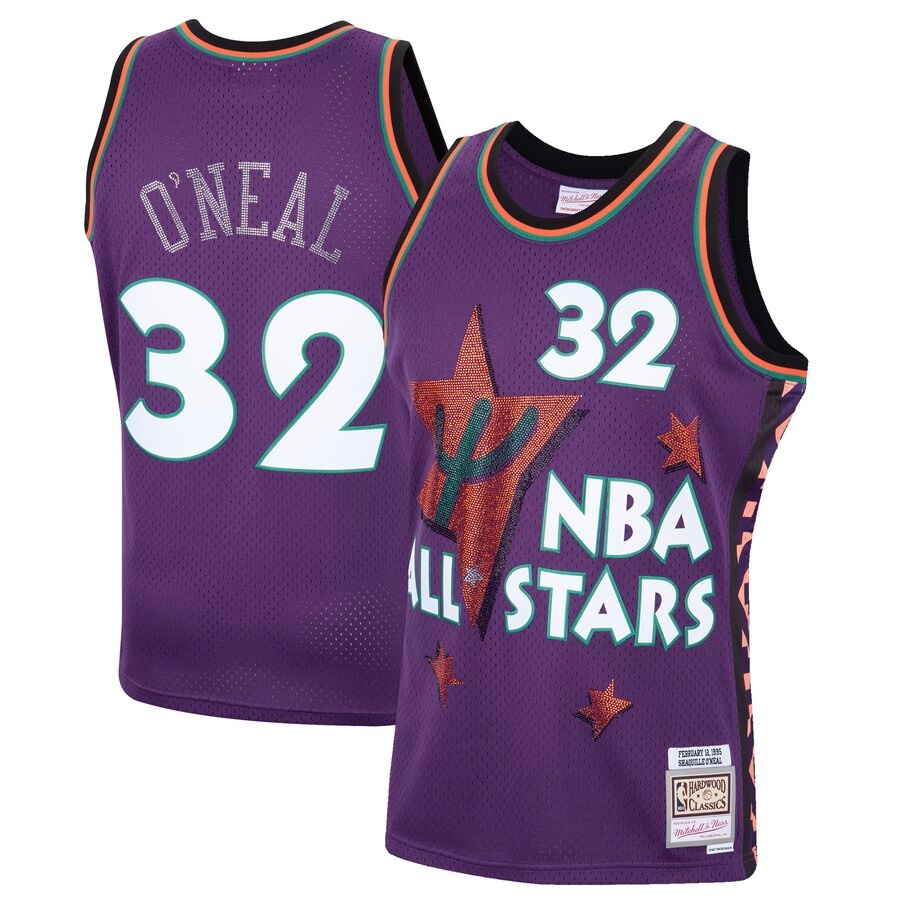 Exclusive Fitted NBA Purple All Star Mitchell & Ness 1995 Mesh M
