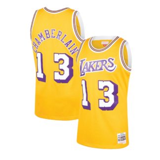 Wilt Chamberlain Los Angeles Lakers Mitchell & Ness Hardwood Classics  Swingman Jersey - Purple