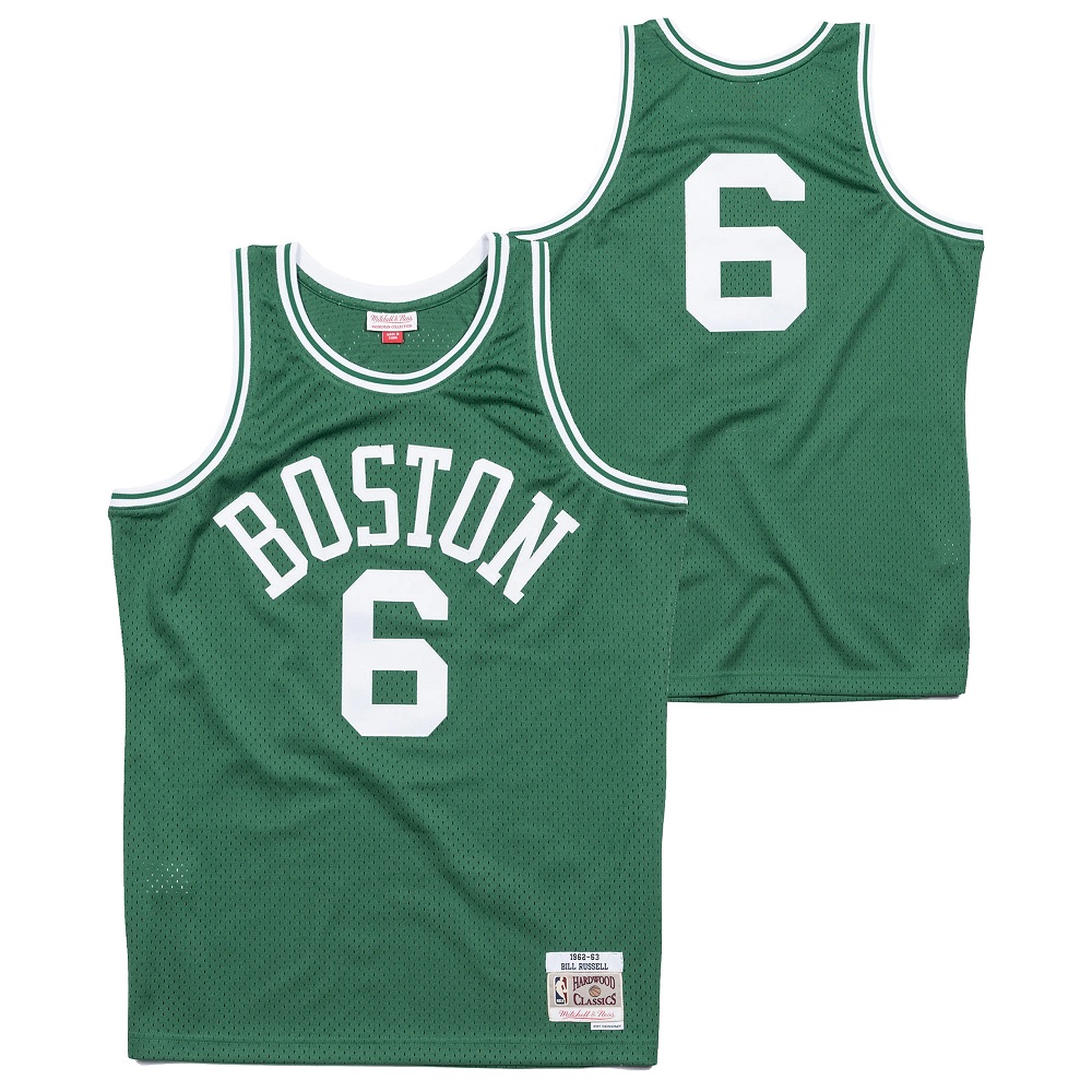 Mitchell & Ness, Shirts, Soldboston Celtics Bill Russel Jersey