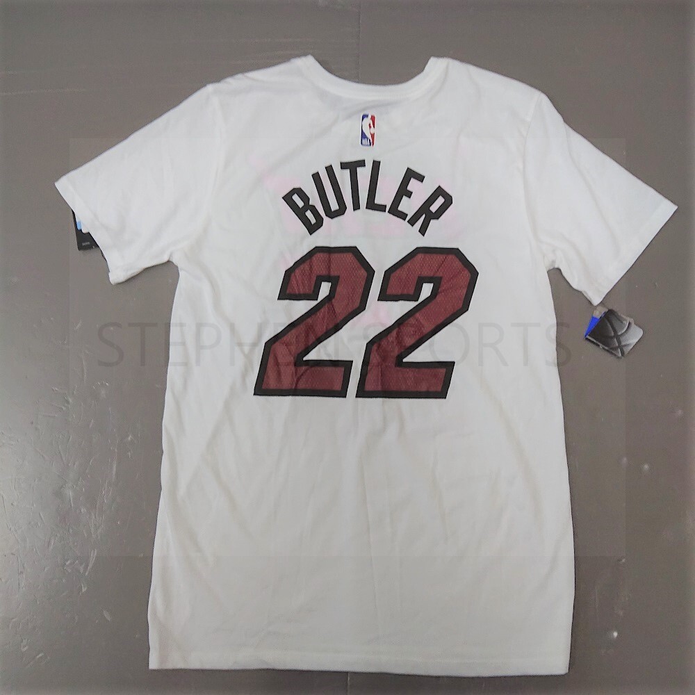 Jimmy Butler Association White Name & Number Tee – Miami HEAT Store