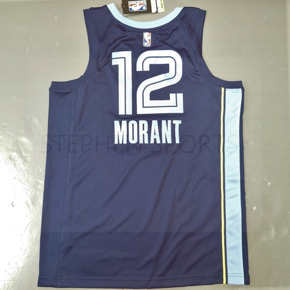 Unisex Nike Ja Morant Navy Memphis Grizzlies Swingman Jersey - Icon Edition