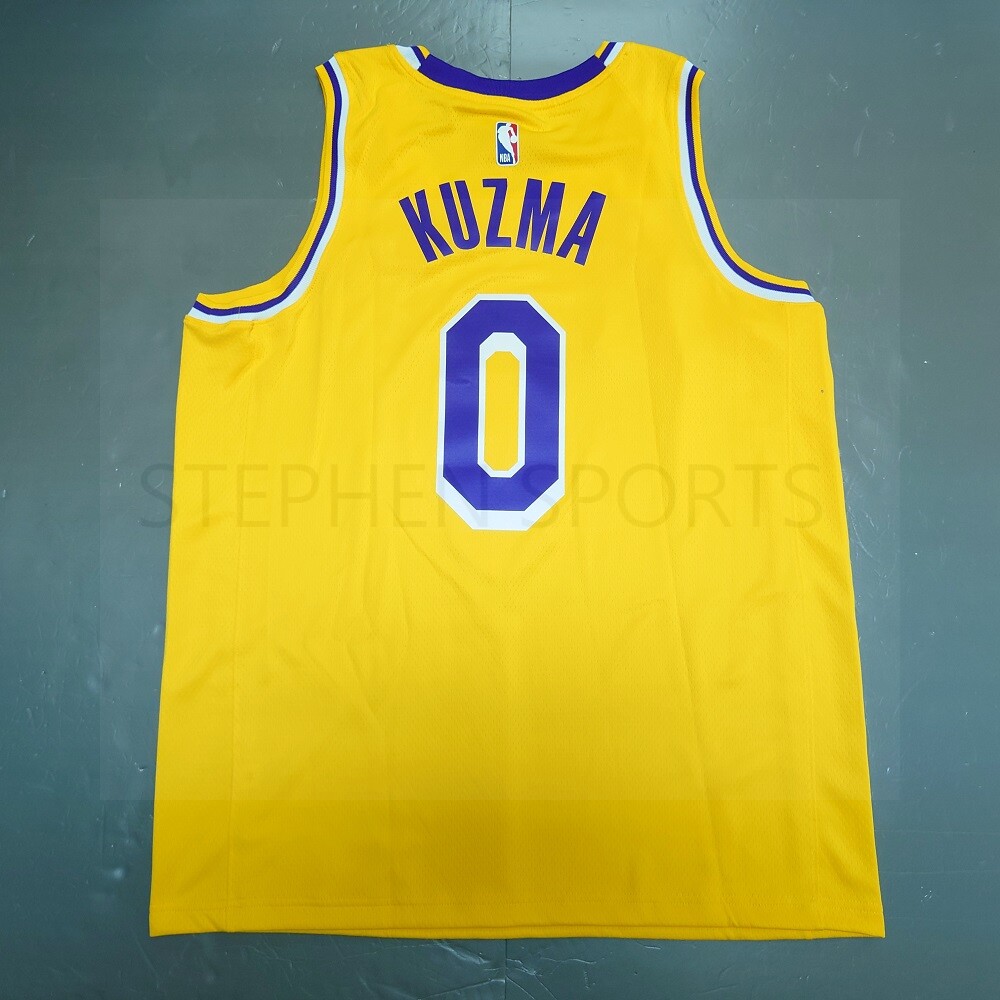 Men's Los Angeles Lakers Kyle Kuzma #0 Nike Gold 2021/22 Diamond