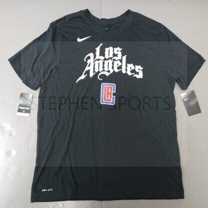 Nike Men's NBA Los Angeles Clippers Kawhi Leonard #2 Dri-FIT Black Earned Edition T-Shirt