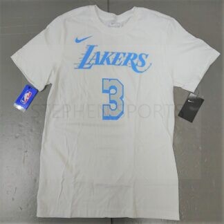 Nike Men's NBA Los Angeles Lakers 2020-21 City Edition Anthony Davis #3 Cotton T-Shirt