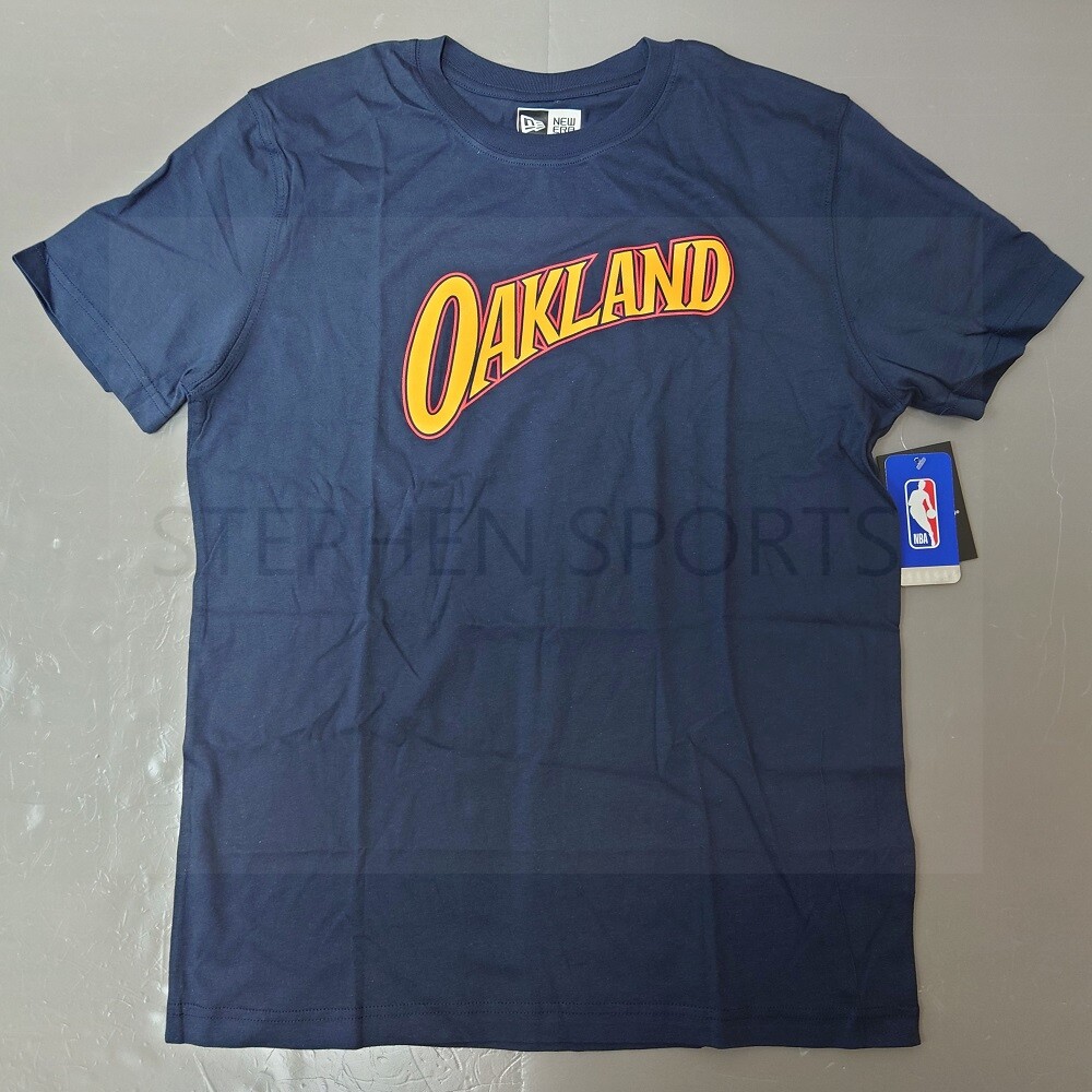 New Era NBA Golden State Warriors 2020/21 City Edition Oakland Forever T-Shirt - Navy