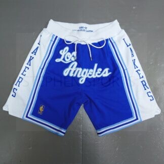Men's Mitchell & Ness x Just Don White/Royal Los Angeles Lakers 1996  Hardwood Classics Authentic