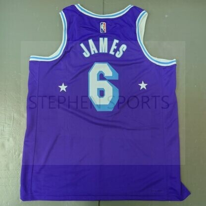 Nike NBA Los Angeles Lakers Lebron James 2021-22 City Edtion Swingman Jersey