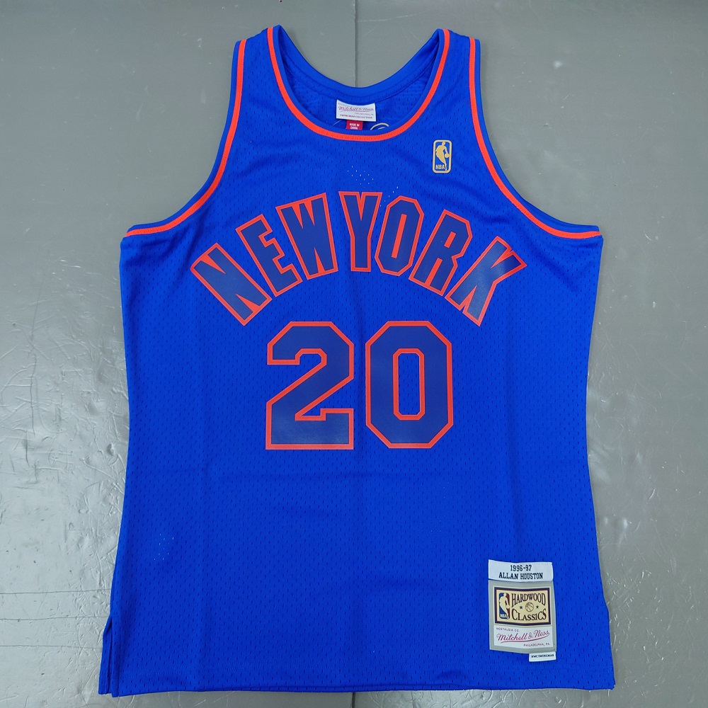 Allan Houston NBA New York Knicks Hardwood Classic 1996-1997 Mitchell &  Ness Mens blue Swingman Jersey – Stephen Sports