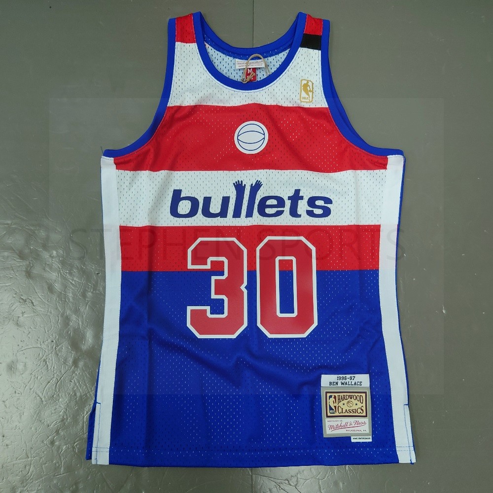 Mitchell & Ness NBA Washington Bullets 1996-97 Ben Wallace Swingman Jersey