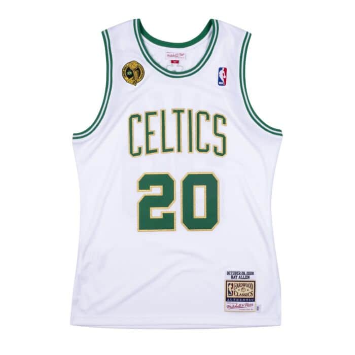 NBA Boston Celtics White Swingman Jersey Ray Allen #20, Small