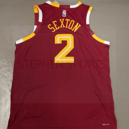 Nike Men's NBA Cleveland Cavaliers Collin Sexton 2021-22 City Edition Red Swingman Jersey