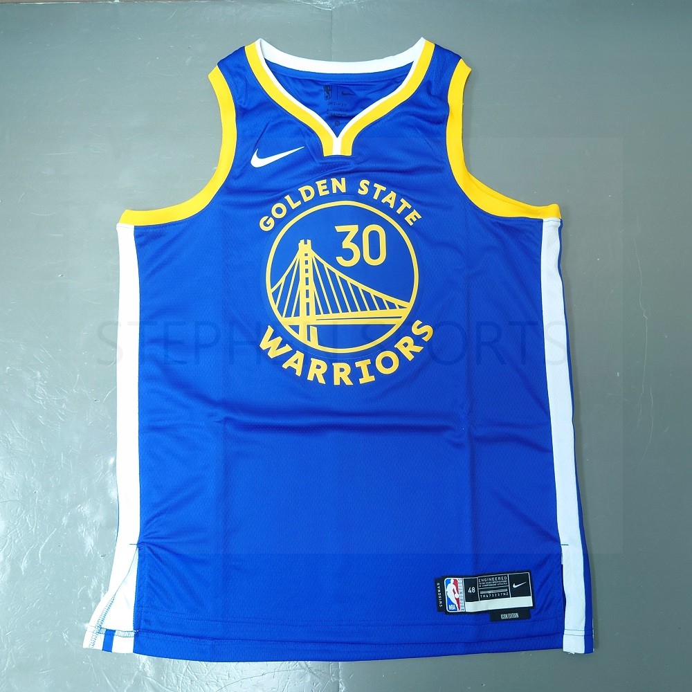 Nike Stephen Curry Golden State Warriors Hardwood Classic Swingman Jersey  in Yellow for Men