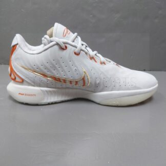 Nike LeBron XXI “Akoya” Basketball Shoes Shown: Light Bone/Coconut Milk/Dark Russet/Campfire Orange